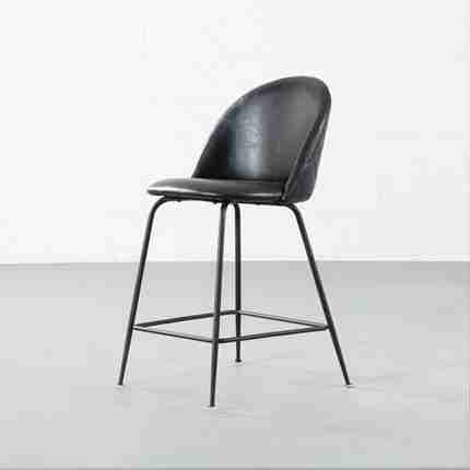 Velvet-Counter-Stool-Black