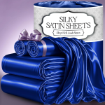 Decolure Satin Sheet Product Photo Blue