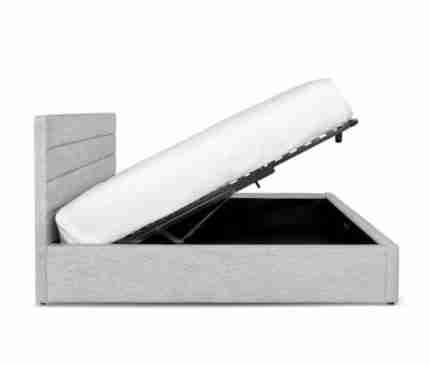 JUSTIN King Storage Bed frame Stone